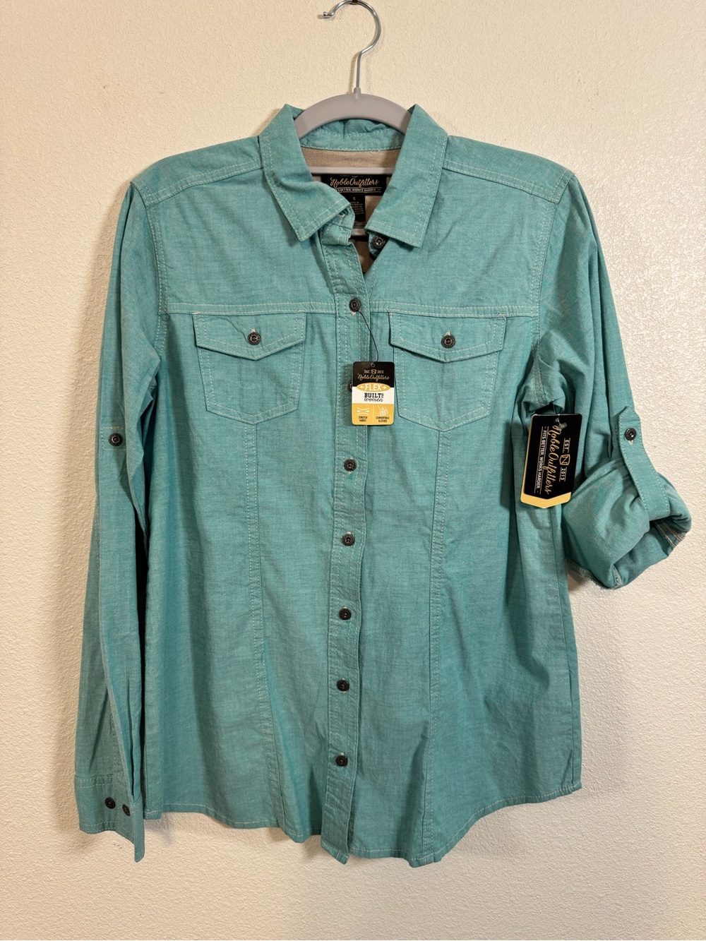 Noble Outfitter Teal Button-Down Women's Shirt
